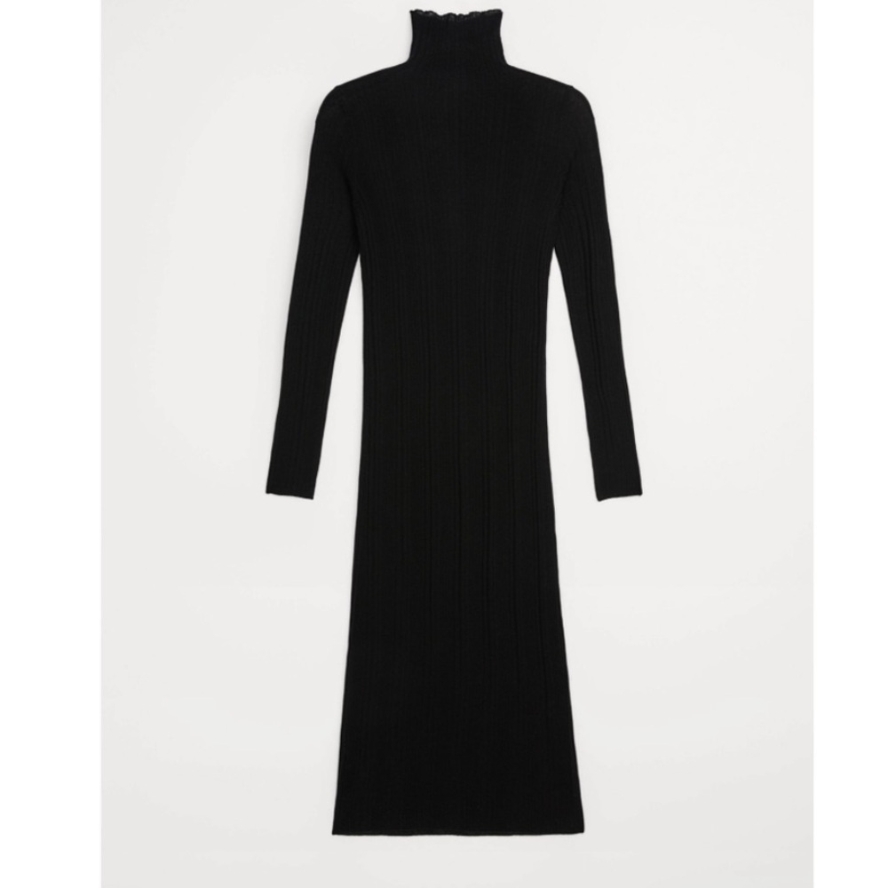 Zara Ribbed wool dress, Medium - Picture 4 of 8